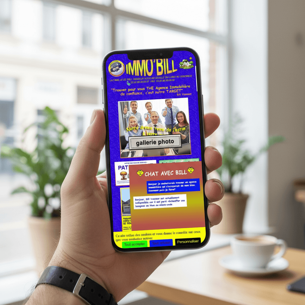 Sites éphémères campagne MeilleursAgents - Design publicitaire disruptif par Kaleidos