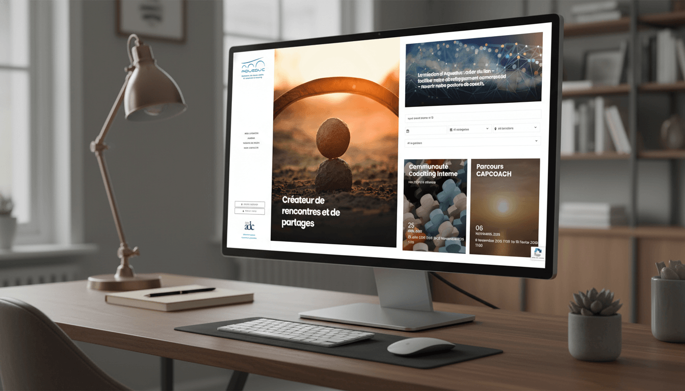 Site e-commerce et annuaire association Aqueduc - Plateforme coachs professionnels par Kaleidos